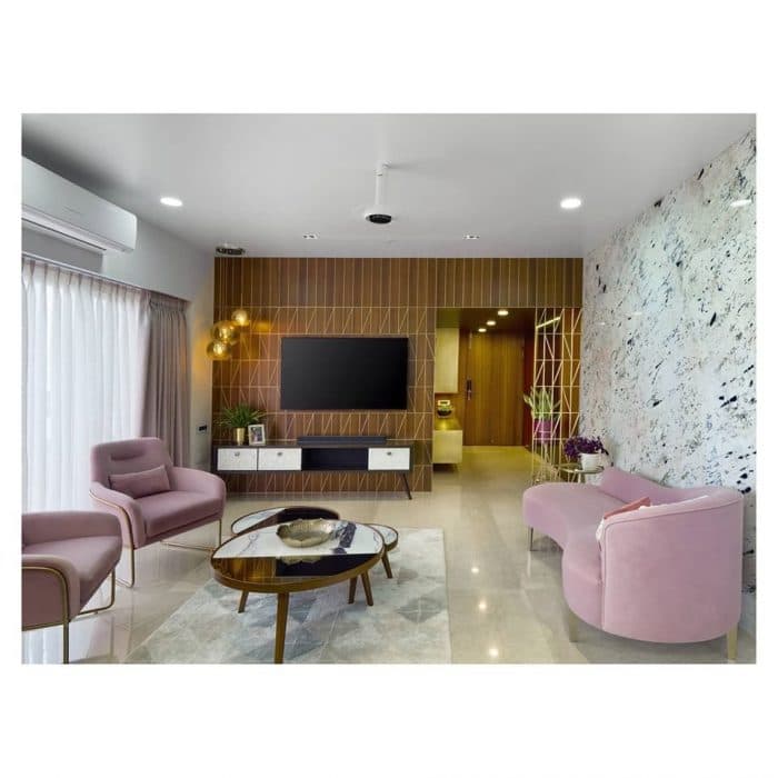 Contemporary-Styled-Open-Concept-Living-Dining-Room-comprises-of-Dark-Green-Shaded-Velvet-Upholstered-Tufted-Linear-Sofa-with-Wooden-Legs-2 Design Detail Banner 1