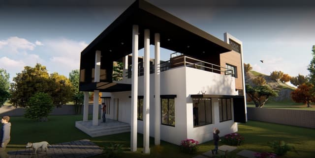 Contemporary-styled-G1-Storeyed-Bungalow-with-Flat-Roof-2 Swiper Content 1