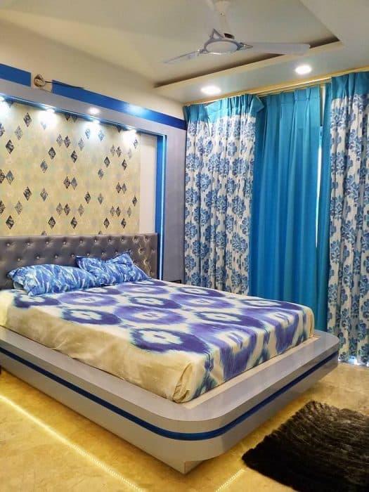 Double-Bed-with-Storage-below-highlighted-with-LED-Strip-Lights-Rug-Button-Tufted-Upholstered-Headboard Swiper Content 0