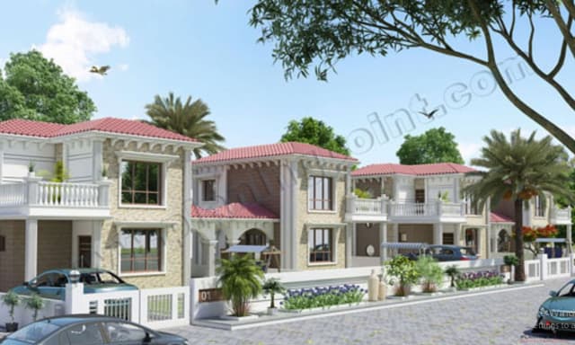 Exterior-Views-of-Residential-Township-incorporating-G1-Bungalows-having-Entrance-Porch-with-Columns-Flat-and-Sloping-Roof-1 Swiper Content 1