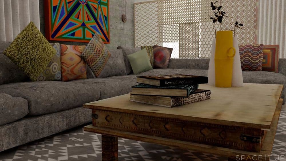 Furniture-in-the-Arts-Crafts-Style-is-the-Main-Element-of-Traditional-Furniture-with-exotic-Rugs-an-Artful-Accessories. Furniture in the Arts Crafts Style