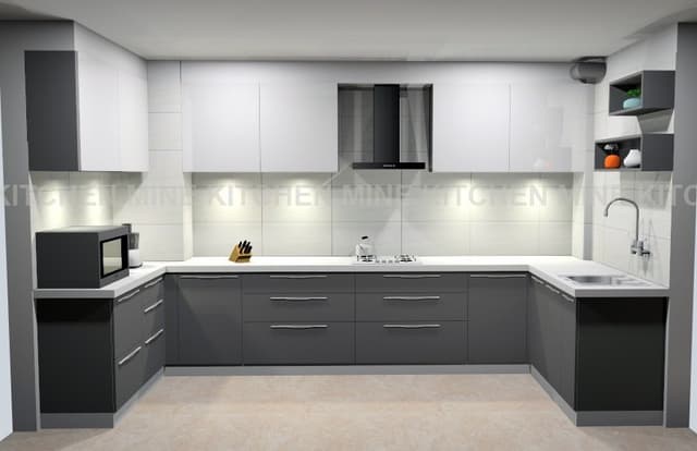 Grey-White-Coloured-Modular-C-U-Shaped-Kitchen Swiper Content 0