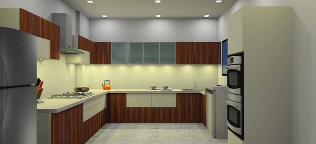 Kitchen-with-L-Shaped-Kitchen-Counter-White-Marble-Kitchen-Countertop-Lower-Kitchen-Cabinets-Built-in-Stove-with-Chimney-above. Swiper Content 0