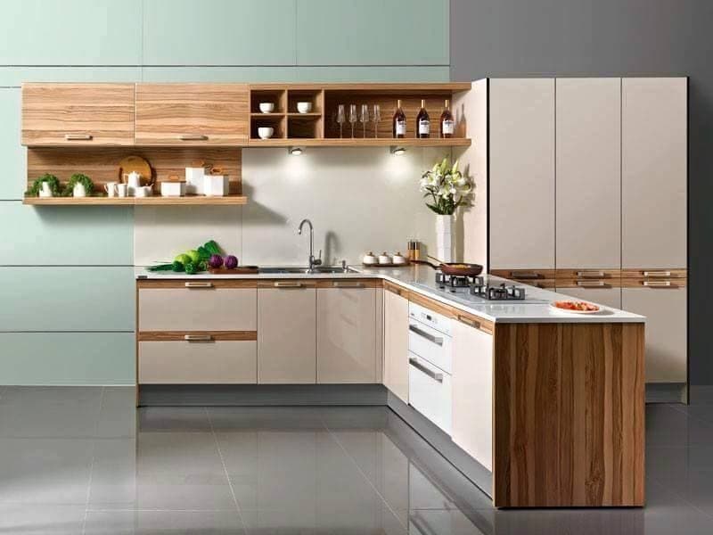 Kitchen-with-L-Shaped-Kitchen-Counter-White-Marble-Kitchen-Countertop-Lower-Kitchen-Cabinets-with-Stainless-Steel-Handles Design Detail Banner 0