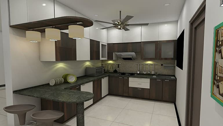 L-Shaped-Modular-Kitchen-attached-with-Breakfast-Counter Design Detail Banner 0