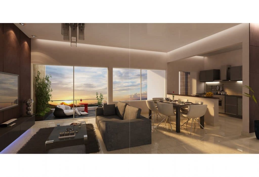 Living-Room-accommodating-Square-Armed-Sofa-Glazed-Top-Coffee-Table-placed-on-a-Rug-Wall-mounted-T.V.-Unit-Open-Concept-Dining-Indoor-Plants Design Detail Banner 0