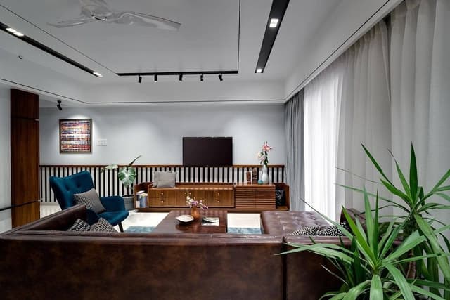 Living-Room-comprising-of-Square-Armed-Brown-Leather-Tufted-Upholstered-L-Shaped-Sectional-Sofa-with-Right-Arm-Facing-Chaise-1 Swiper Content 0