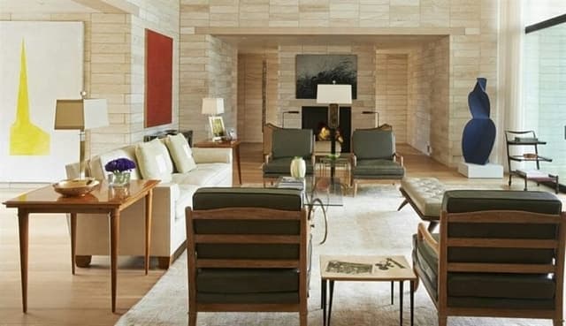 Living-Room-in-Offwhite-Theme-accommodating-Square-Armed-Sofa-Sofa-Chairs-Glazed-Table-Top-Coffee-Table Swiper Content 0