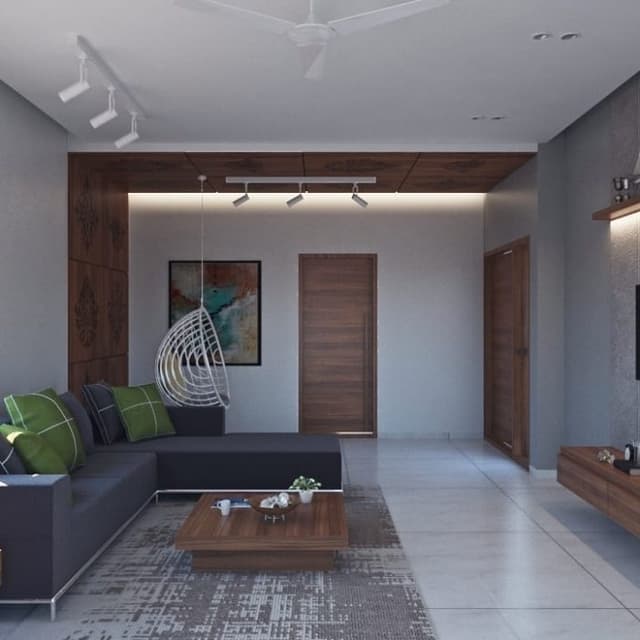 Living-Room-in-White-Grey-Theme-incorporating-Modern-Right-Facing-Chaise-Sectional-Sofa. Swiper Content 0