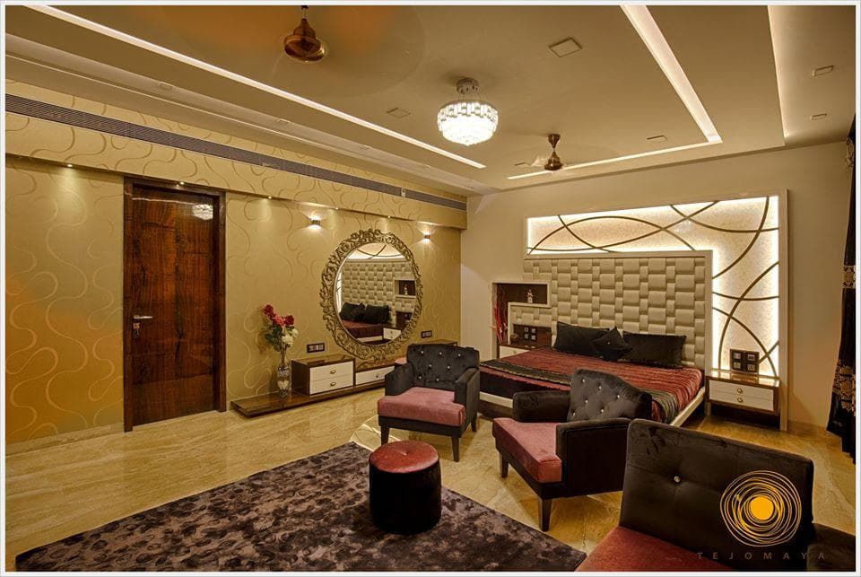 Luxurious-Bedroom-designed-with-Bed-Side-Tables-Textured-Headboard-Box-Wall-Shelves-Cove-Lighting-2 Design Detail Banner 1