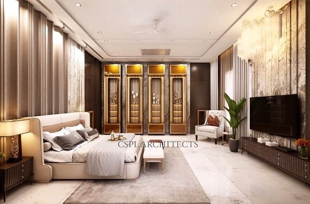 Luxurious-Bedroom-has-a-Combination-of-Beige-White-Brown-Colours Swiper Content 1