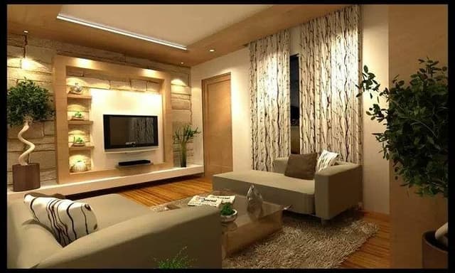 Luxurious-Contemporary-Living-Room-accommodating-Beige-Coloured-2-Chaise-Lounge-Sofa-a-Coffee-Table-with-Glass-Top-placed-on-a-Rug Swiper Content 0