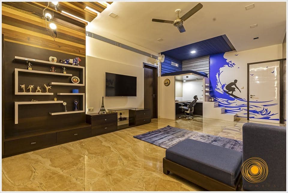 Luxurious-Contemporary-Living-Room-accommodating-Blue-Coloured-Sofa-3 Design Detail Banner 2