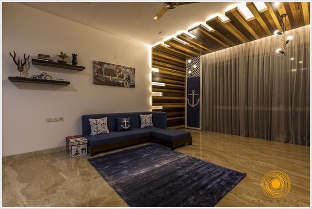 Luxurious-Contemporary-Living-Room-accommodating-Blue-Coloured-Sofa-4 Swiper Content 3