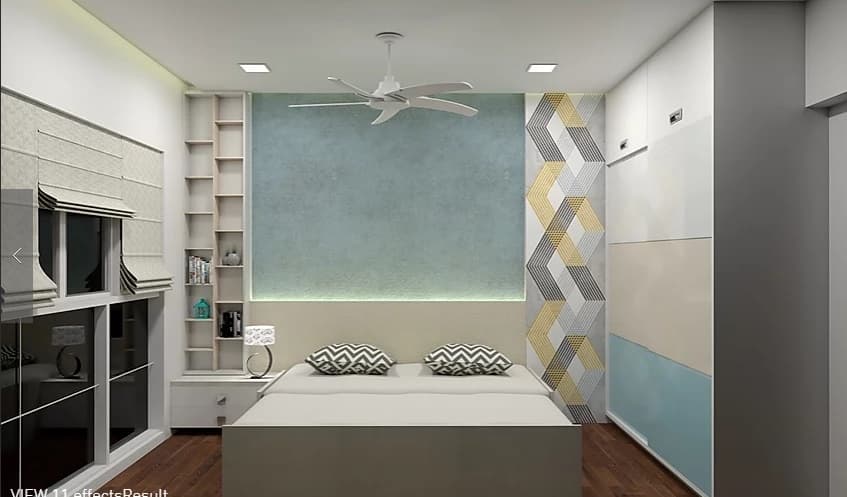 Minimalist-Bedroom-accommodating-White-Coloured-Trundle-Bed-Side-Tables-with-Lamp-on-it Design Detail Banner 1