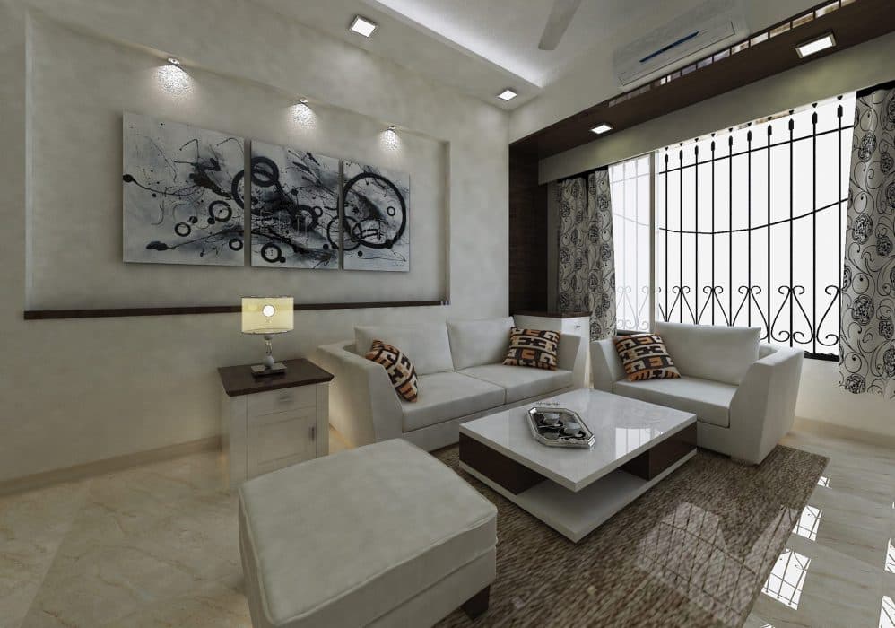 Minimalist-Living-Room-accommodating-White-Square-Armed-Sofa-with-Italian-Marble-Coffee-Table-with-Storage-Ottoman-Rug-Wall-Niche-with-Canvas-Wall-Painting-Set-highlighted-by-Spot-Lights. Design Detail Banner 0