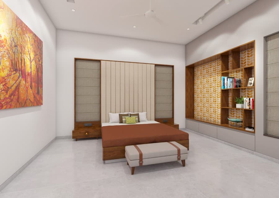 Minimalistic-Bedroom-accommodating-Wooden-Double-Bed Design Detail Banner 0
