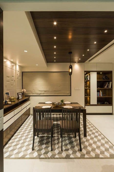 Modern-Dining-Room-with-4-Seater-Wooden-Dining-Table-with-Cushioned-Wooden-Chairs-2 Design Detail Banner 1