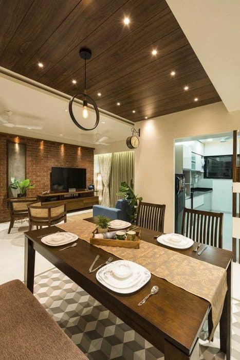 Modern-Dining-Room-with-4-Seater-Wooden-Dining-Table-with-Cushioned-Wooden-Chairs-3-1 Swiper Content 2