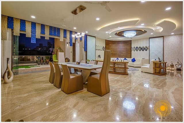 Open-Concept-6-Seater-Contemporary-Styled-Lavish-Dining-Table-with-Head-Side-Chairs-2 Swiper Content 1