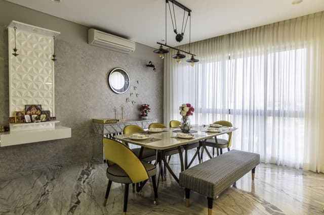 Open-Concept-Dining-Living-Room-comprises-of-8-Seater-Dining-Table-with-White-Marble-Tabletop-3 Swiper Content 2