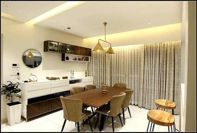 Open-Concept-Dining-Room-Kitchen-comprises-of-6-Seater-Wooden-Dining-Table-Upholstered-Dining-Chairs-with-Wooden-Legs-3 Dining Room – Table