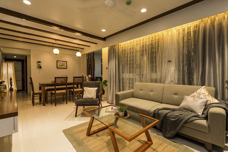 Open-Concept-Living-Dining-Room-comprises-of-Button-Tufted-Upholstered-Linear-Sofa-1 Design Detail Banner 0