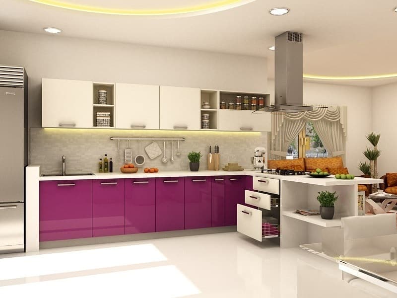 Open-Kitchen-Living-Concept-Plan-incorporating-L-Shape-Kitchen-Counter Design Detail Banner 0