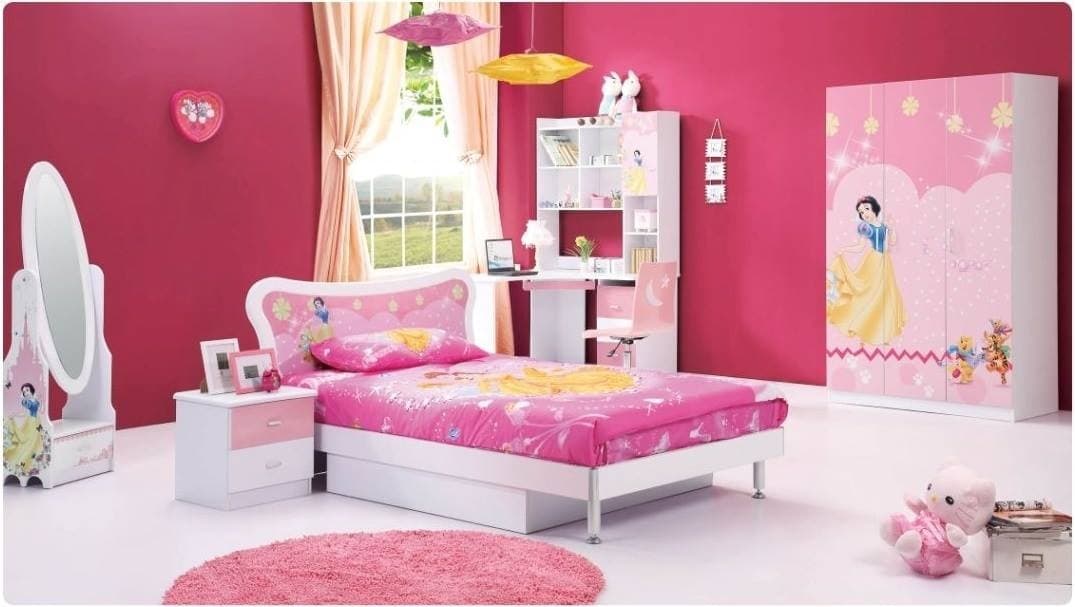 Pink-Barbie-Themed-Childrens-Bedroom Pink Barbie Themed Childrens Bedroom