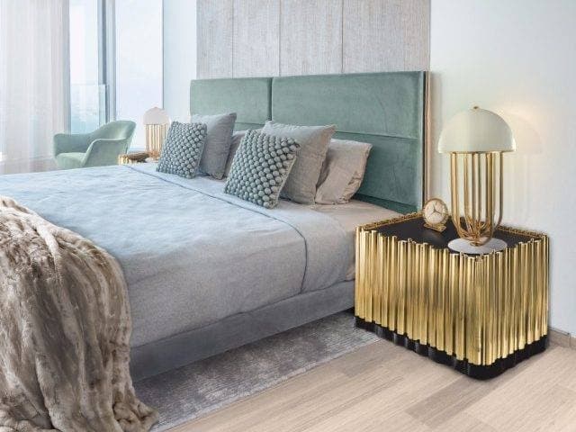 Shades-of-Pale-Turquoise-Colour-with-Velvet-Finished-Backrest-is-making-this-Bed-Setup-more-Comfortable. Swiper Content 0