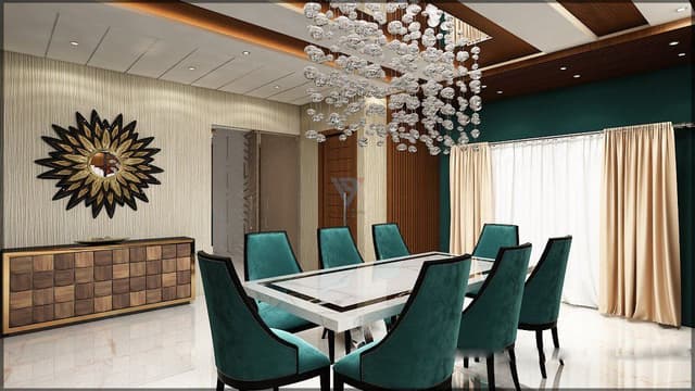 The-8-Seater-Dining-Table-with-a-White-Italian-Marble-top-its-shaped-is-highlighted-by-Band-of-Black-Marble-1 Swiper Content 0