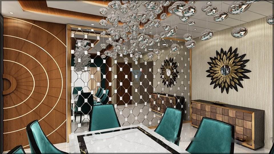 The-8-Seater-Dining-Table-with-a-White-Italian-Marble-top-its-shaped-is-highlighted-by-Band-of-Black-Marble-2 Design Detail Banner 1