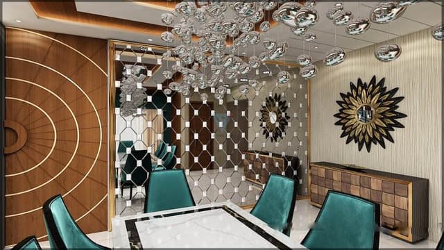 The-8-Seater-Dining-Table-with-a-White-Italian-Marble-top-its-shaped-is-highlighted-by-Band-of-Black-Marble-2 Swiper Content 1