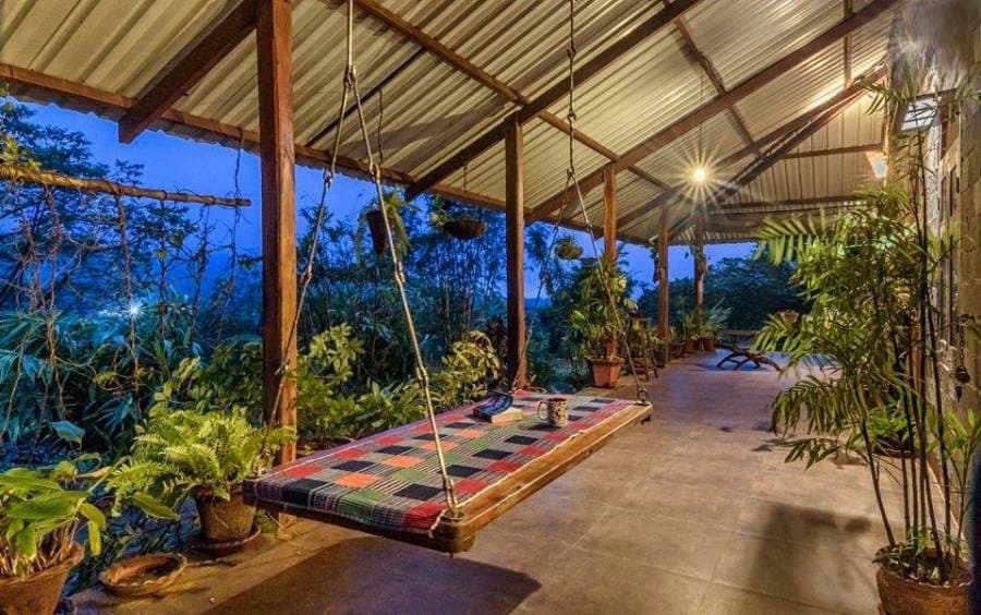 The-Beautiful-Traditional-Home-has-a-Verandah-as-an-Extended-Space-toward-Home-Garden. The Beautiful Traditional Home has a Verandah