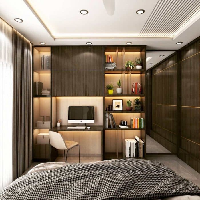 The-Bedroom-has-a-Combination-of-Grey-Beige-Brown-Consists-of-a-Single-Bed Design Detail Banner 1