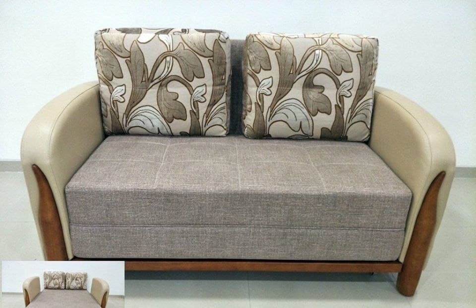 The-Two-Seater-Sofa-cum-Bed-with-printed-Cushion-Upholster-is-giving-an-artistic-touch-to-it. Design Detail Banner 0