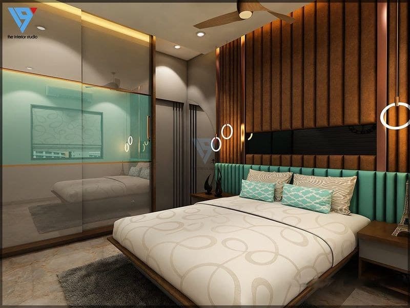 This-Bedroom-has-a-Combination-of-White-Sky-Blue-Brown. Design Detail Banner 0