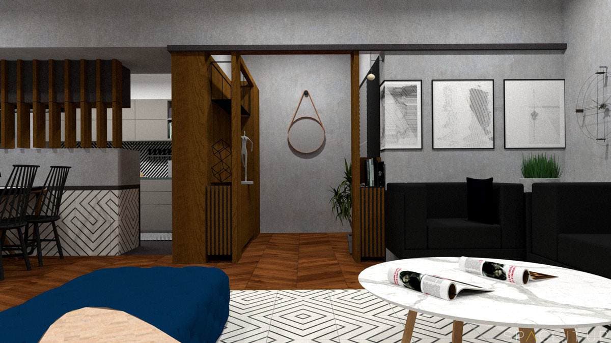 This-Circular-Center-Table-having-a-Marble-Table-Top-Wooden-legs-are-Making-it-Stylist Sofa Center Table