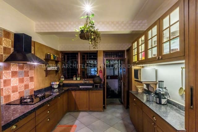 Traditional-L-Shaped-I-Shaped-Carpenter-Made-Wooden-Kitchen-Counters-with-Granite-Countertops. Swiper Content 1