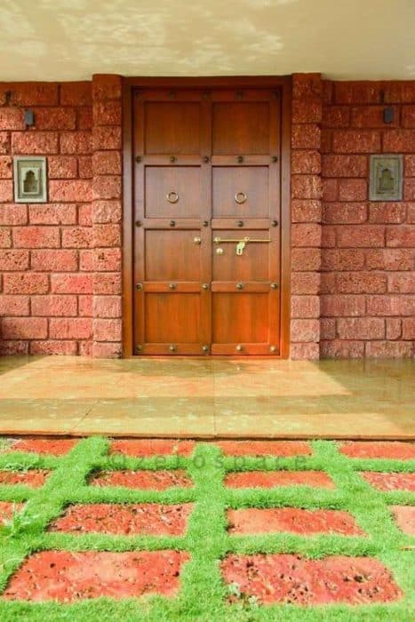 Traditional-Wooden-Double-Front-Door-with-Metal-Knockers-Door-Lockers Swiper Content 0