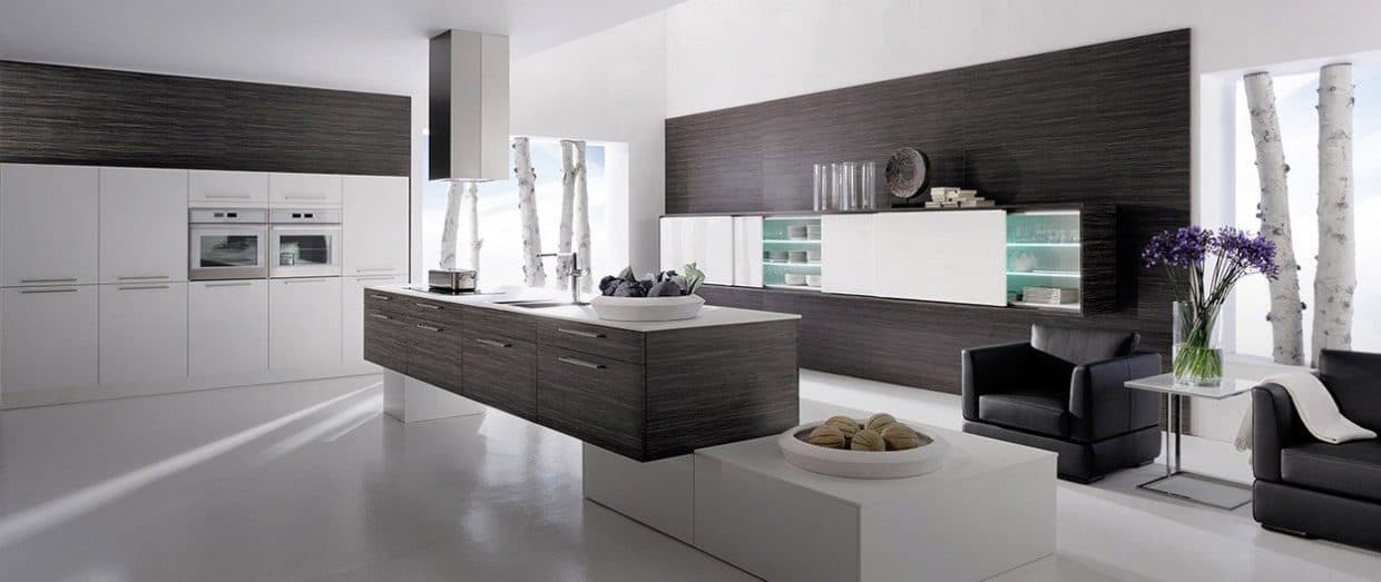 Ultra-Modern-Kitchen-designed-with-Kitchen-Island-Counter-containing-Built-in-Induction-Hob-with-Island-Chimney. Design Detail Banner 0