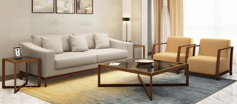 White-2-Seater-Upholstered-Sofa-with-Wooden-Legs Design Detail Banner 0