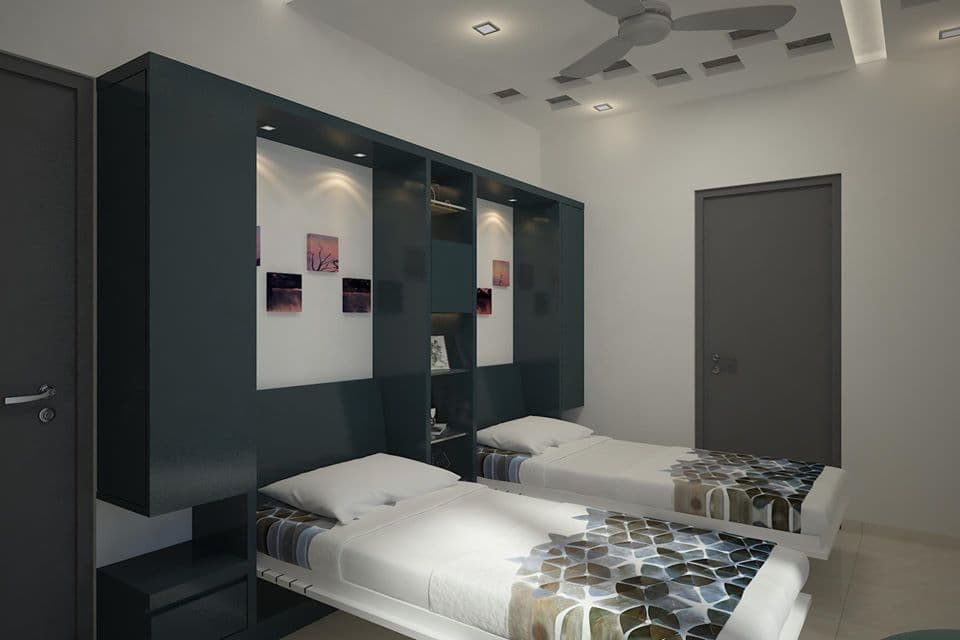 White-Bottle-Green-Coloured-Bedroom. Design Detail Banner 0