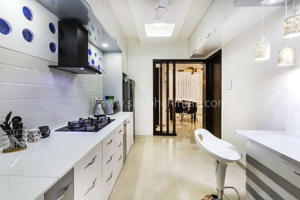 White-Themed-Kitchen-with-Single-Wall-Kitchen-Counter. Design Detail Banner 0