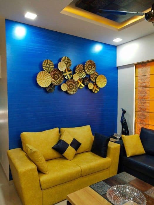 Yellow-Leather-Upholstered-2-Seater-Square-Armed-Sofa-with-Cushions Design Detail Banner 0