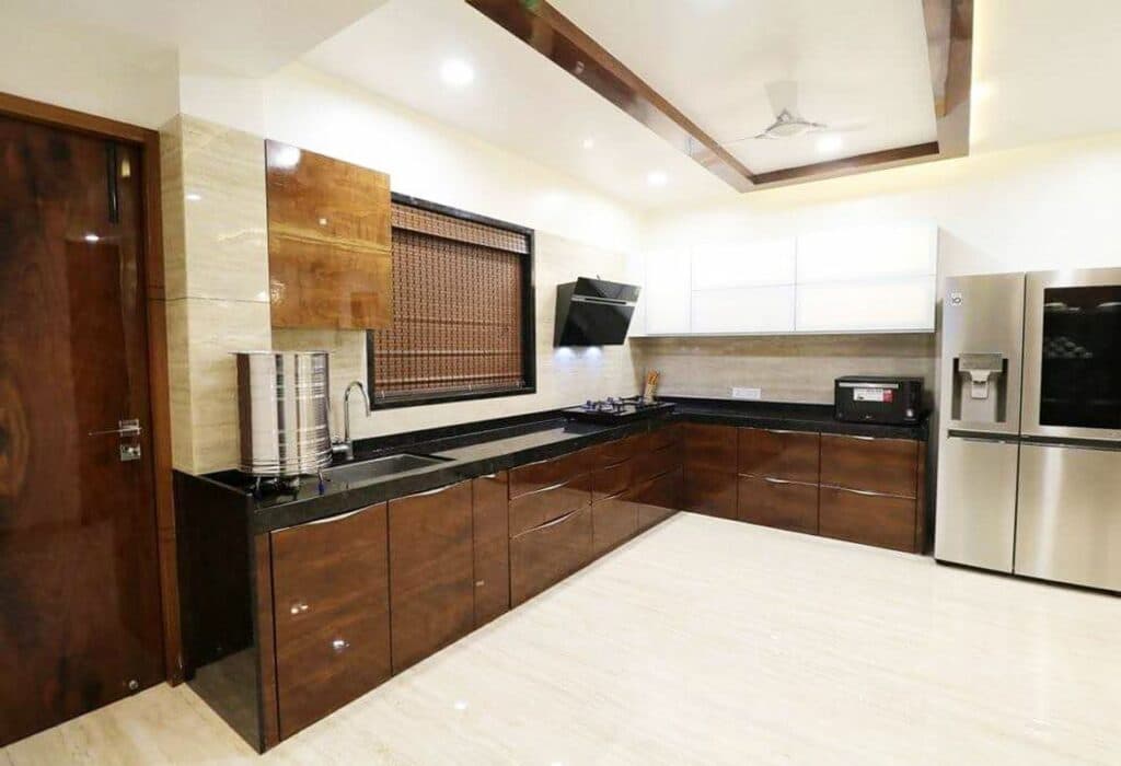 Kitchen incorporating L-Shaped Kitchen Counter, Black Granite Kitchen Countertop Kitchen incorporating L-Shaped Kitchen Counter, Black Granite Kitchen Countertop