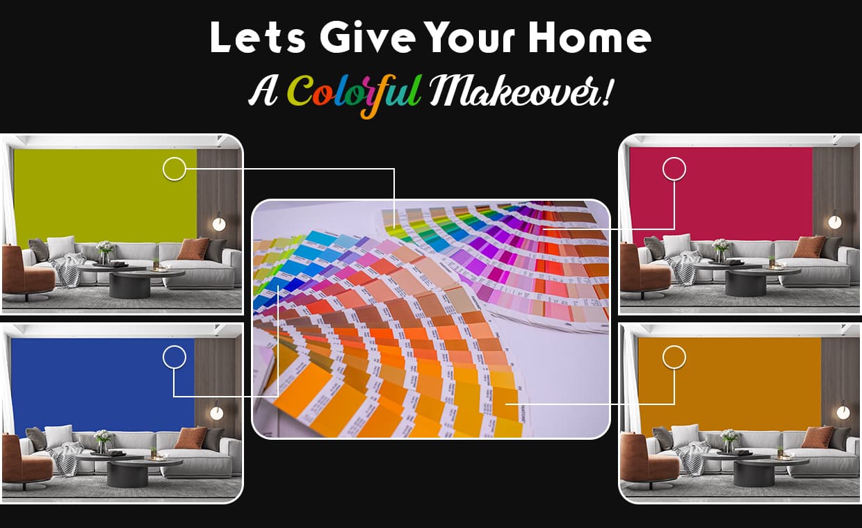 Home makeover ideas with vibrant colours! Home makeover ideas with vibrant colours!