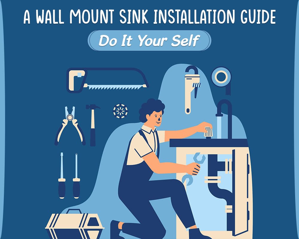 A Wall Mount Sink Installation A Wall Mount Sink Installation