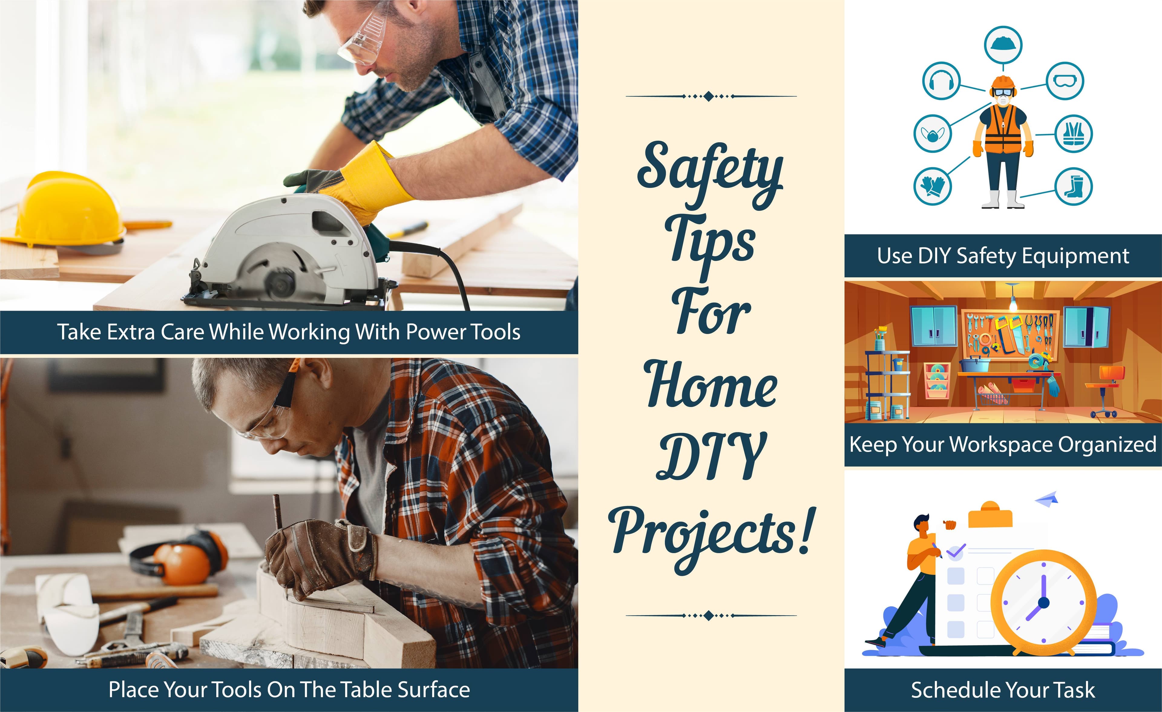 Safety Tips for Home DIY Projects Safety Tips for Home DIY Projects