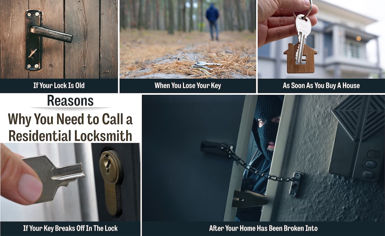 Reasons to Call a Residential Locksmith Reasons to Call a Residential Locksmith